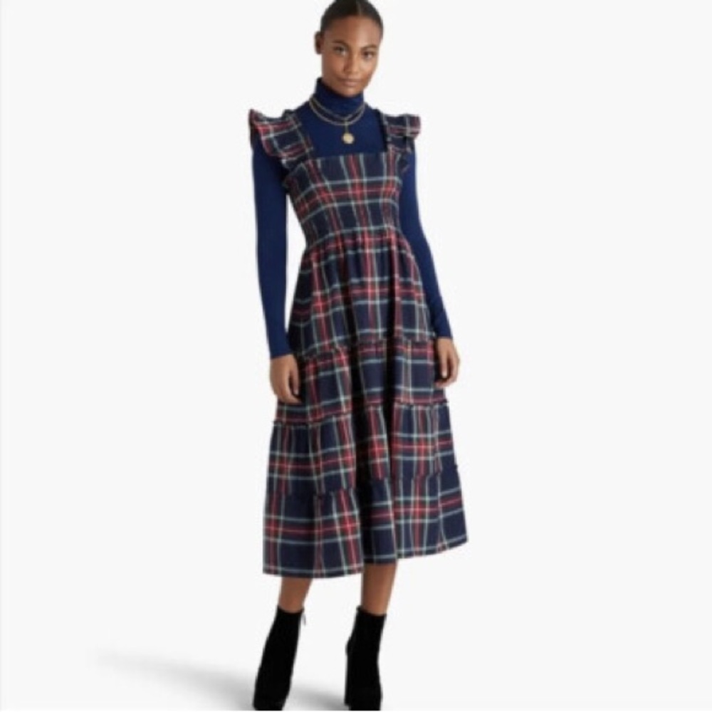 Hill House Home OG Navy Tartan Ellie Nap Dress Size S